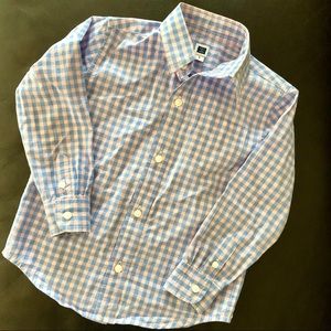 Janie and Jack Light Pink & Light Blue Shirt
